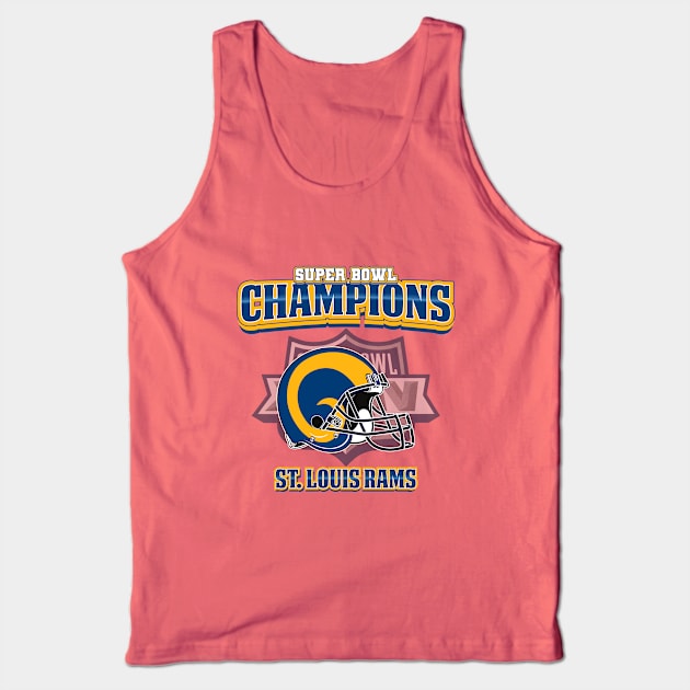 Super Bowl Champions Rams Tank Top by Diamond Creative